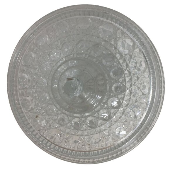 Beautiful Lidded Candy Dish - Indiana Glass Windsor Button and Cane Pattern - Picture 2 of 6